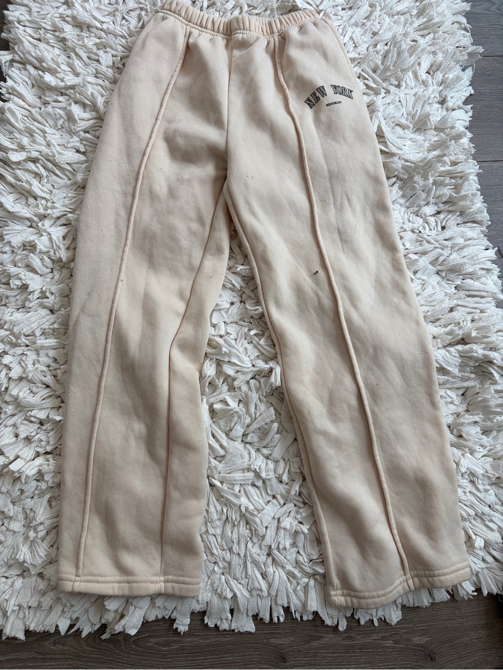 Kids Cream 'New York' Sweat Pants - Unbranded